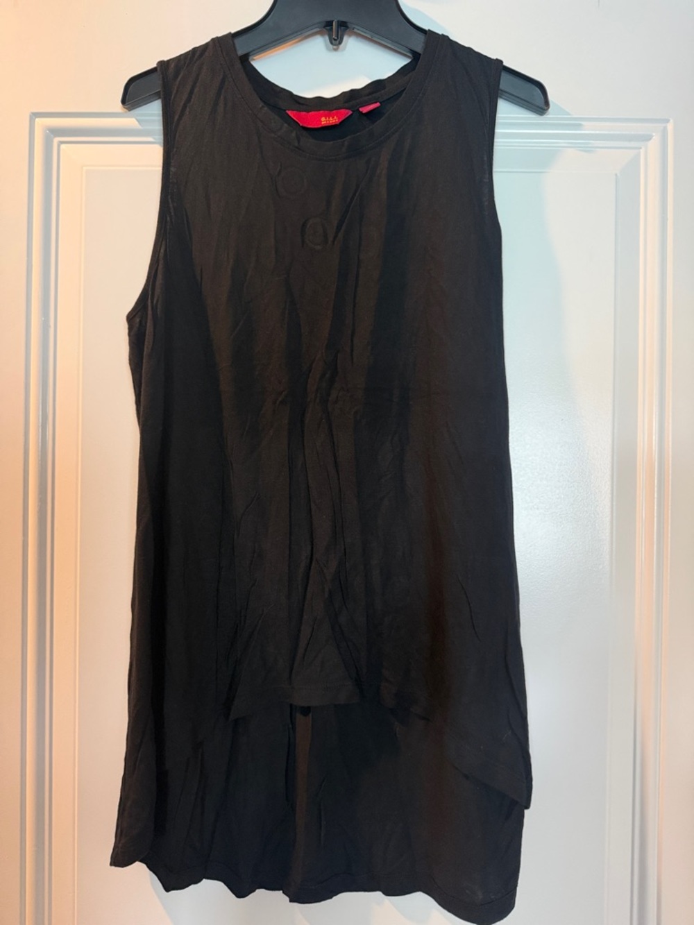 G.I.L.I. Black Layered Sleeveless Tank Top